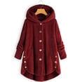 thumbnail image 2 of LSLJS Womens Oversized Hoodies Sweatshirts Fuzzy Fleece Pullover Outerwear Loose Cardigan Wool Coat Winter Jacket, 2 of 8