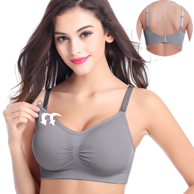 XZNGL Pregnant Womens Plain Color Bra Maternity Nursing Bras Vest Tops