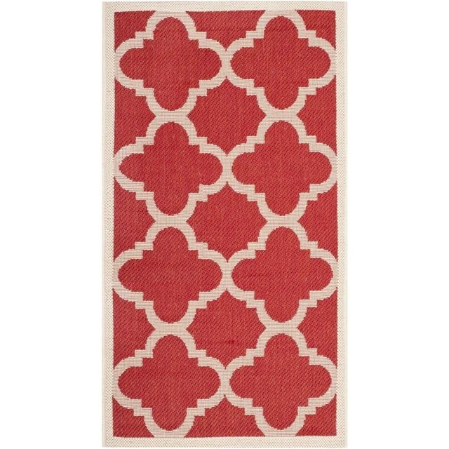 Safavieh Courtyard Red Indoor Outdoor Rug - 2'7" x 5'