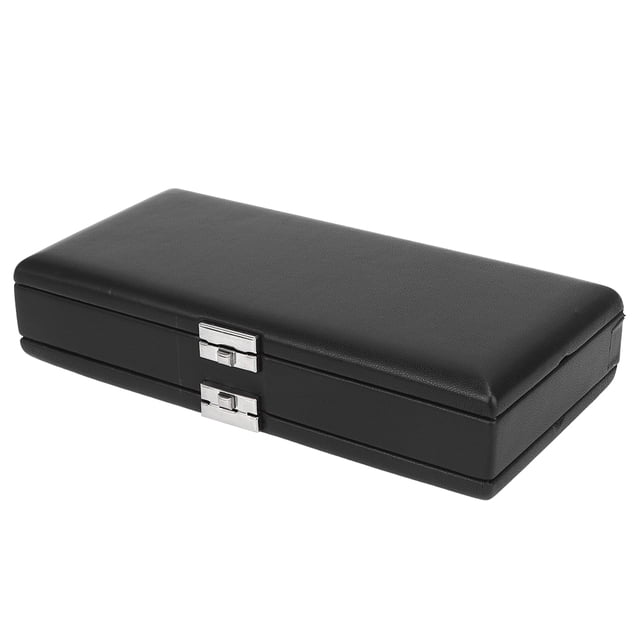 Boîte à Roseaux, 2 Couches en Cuir Noir Anti-Humidité Accessoires pour Instruments de Musique Design de Nouvelle Génération