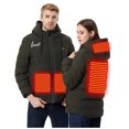 thumbnail image 1 of EGNMCR Womens Plaid Shacket Jacket USB Intelligent Constant Temperature Heated Windproof Plus Size Coat For Men And Women Winter 4 Heated Jacket Coat Women Coat, 1 of 7