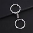 thumbnail image 1 of Aodebiao Porte-Clés à Double Anneau à Ressort, Porte-Clés Rétro Nordique à Double Anneau à Ressort avec Pince à Clé Détachable, Support de Porte-Clés Double en Alliage de Zinc, Accessoires de Porte-Clés en Forme de Ressort pour Diverses Clés, 1 of 5