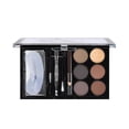 thumbnail image 1 of pitrice 6 Colours Eyebrow Contour Powder Kit with Eyebrow Brush Eyebrow Stencil Professional Eyebrow Powder Make Up Set, 1 of 9