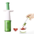 thumbnail image 1 of Oleegame 1PC Potato Fry Cutter 2 Grape Cutter Grape Slicer Grape Small Tomato Quarter Cutter Tool Green, 1 of 6