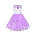 thumbnail image 1 of Girls Dress Unicorn Pageant Holiday Purple Tutu Princess 6 Years, 1 of 6