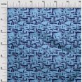 thumbnail image 3 of oneOone Cotton Poplin Twill Blue Fabric Abstract Sewing Craft Projects Fabric Prints By Yard 56 Inch Wide, 3 of 4