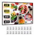 thumbnail image 1 of 120 Inch Projector Screen 4:3 HD 4K Foldable Portable Double Sided Projection Anti-Crease Movie Screen, 1 of 8