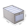 thumbnail image 3 of tumgatte Wardrobe Clothes Organizer, Compartment Clothes Organizer With Support, Foldable Washable Laundry Drawer Organizer With Handle Wal&mart Deals, 3 of 7