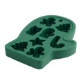 thumbnail image 1 of Holiday Time Silicone Ice Tray, Mitten Shape, Green, 1 of 9