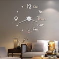thumbnail image 1 of Dvkptbk Clock Frameless DIY Wall Mute Clock Mirror Sticker Home Office Decor Home Decor, 1 of 5