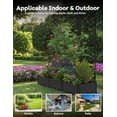 thumbnail image 3 of 3 PCS Raised Garden Bed Kit with Trellis - Lightweight Plastic Planter Box, Vertical Garden Privacy Screen - For Climbing Plants, Vegetables, Flowers - Balcony, Patio, Backyard, 3 of 7