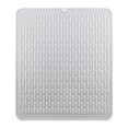 thumbnail image 2 of facefd Silicone Sec Évier Rapide Drain Silicone Résistant à la Chaleur 45x40cm Plat Drainant Mat Blanc, 2 of 8