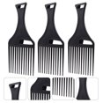 thumbnail image 3 of 3pcs Smooth Hair Pick Comb Wide Hair Pick Comb Afro Hair Comb Barber Comb, 3 of 8
