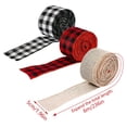 thumbnail image 3 of HBFAGFB Christmas Decoration Supplies 6m Plaid Ribbon Plaid Ribbon Christmas Tree Decoration B, 3 of 9