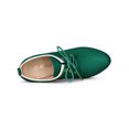 thumbnail image 4 of BLISSFUL STEP Women's Round Toe Platform Block High Heel Ankle Boots Green (Size 9）, 4 of 6