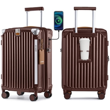 Joyway carry-on Luggage Expandable Hard 20 inch Carry-on Luggage USB Port Cup Holder TSA Lock Suitcase