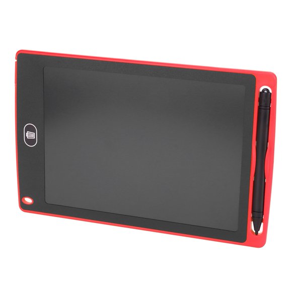 Gupbes Tablette d'Écriture 225x145x5mm Panneau d'Affichage LCD Jouet de Dessin pour Enfants Rouge