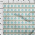 thumbnail image 2 of oneOone Cotton Flex Fabric Leaves & Lotus Block Printed Fabric 1 Yard 40 Inch Wide, 2 of 4
