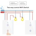 thumbnail image 4 of 2-Way Wi-Fi Smart Switch Light Switch Voice Control, Remote Control, Touch Control Compatible with Alexa Google Home Schedule, Timer, Countdown Needs Neutral Wire No Hub Required 95-250V, 4 of 8