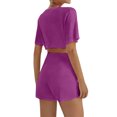 thumbnail image 4 of Crop Tops For Girls Short Sleeve Shirt Girls Summer Tops Neck Slim Fit Tops Basic Tee, 4 of 4