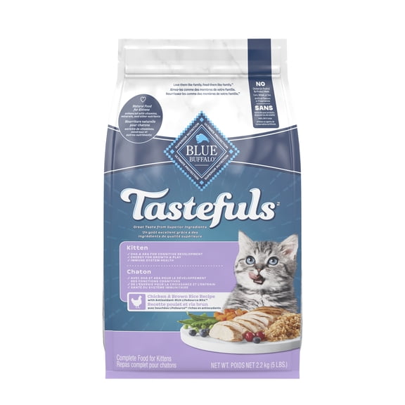 Blue Buffalo Tastefuls Natural Kitten Dry Cat Food, Chicken and Brown Rice Recipe 2.2kg