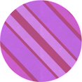 thumbnail image 1 of Ahgly Company Machine Washable Indoor Round Transitional Neon Pink Area Rugs, 6' Round, 1 of 7