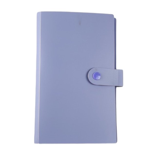 jifeng 100Pcs Bill Holders for Collectors Storage Album Holder Collection Book Stamp Purple1