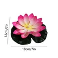 thumbnail image 3 of Wzzjkit Water Sensing Lotuse Pool Lamp Floating Lotuse Pool Lamp Water Sensing Floating Pool Lamp LED Floating Solar Pool Lamp Diwali Festival Blessing River Lantern, 3 of 6