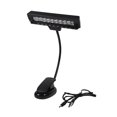 thumbnail image 2 of Noref Portable 10 LED Clip-on Music Stand Clamp  Light  Bedroom Desk Reading Lamp AC 110V ~220V   ,Clamp Lights, Clip-on Music Stand Light, 2 of 3