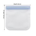 thumbnail image 3 of Reusable PEVA Food Storage Bag Ziplock, Refrigerator Use, Leakproof, Transparent, Dishwasher Safe, Foldable, Eco-Friendly, 3 of 3
