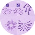 thumbnail image 1 of Ahgly Tapis d'Intérieur Lavable en Machine Carré Transitionnel Lilas Violet Vif, 3 Pieds Carré, 1 of 7