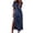 01 Blue, variant on Weiqiqre Women's Dresses Deals, Women Fashion Summer Casual Short Sleeve V-Neck Printing Dress Loose Dress