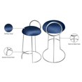 thumbnail image 4 of Meridian Furniture Ring Navy Velvet Counter Stool, 4 of 5