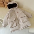 thumbnail image 1 of YUNAFFT Kids Unisex Jacket Reversible Waterproof Windproof Insulated Overcoat with Hood for Winter, 1 of 3