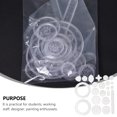 thumbnail image 4 of 1 Ensemble 22 Pcs Kit de Dessin Multifonction Outils de Dessin Créatifs (Transparent), 4 of 6