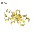 thumbnail image 3 of Unique Bargains 20Pack Zipper Stoppers #10 Top & Bottom Stops for Rescue Repair, Gold Tone, 3 of 6