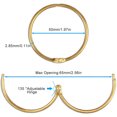 thumbnail image 4 of Dznils Rustproof Round Metal Shower Curtain Hooks Rings, Gold, Set of 24, 4 of 8