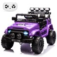 thumbnail image 1 of 12V Electric Kids Ride On Car with Remote Control, Electric Truck with 5MPH Max Speed, Steering Wheel, Accelerator Pedal, Treaded Tires, Music and Story,Ride On Toy for Kids Ages 37-96 Months, 1 of 7