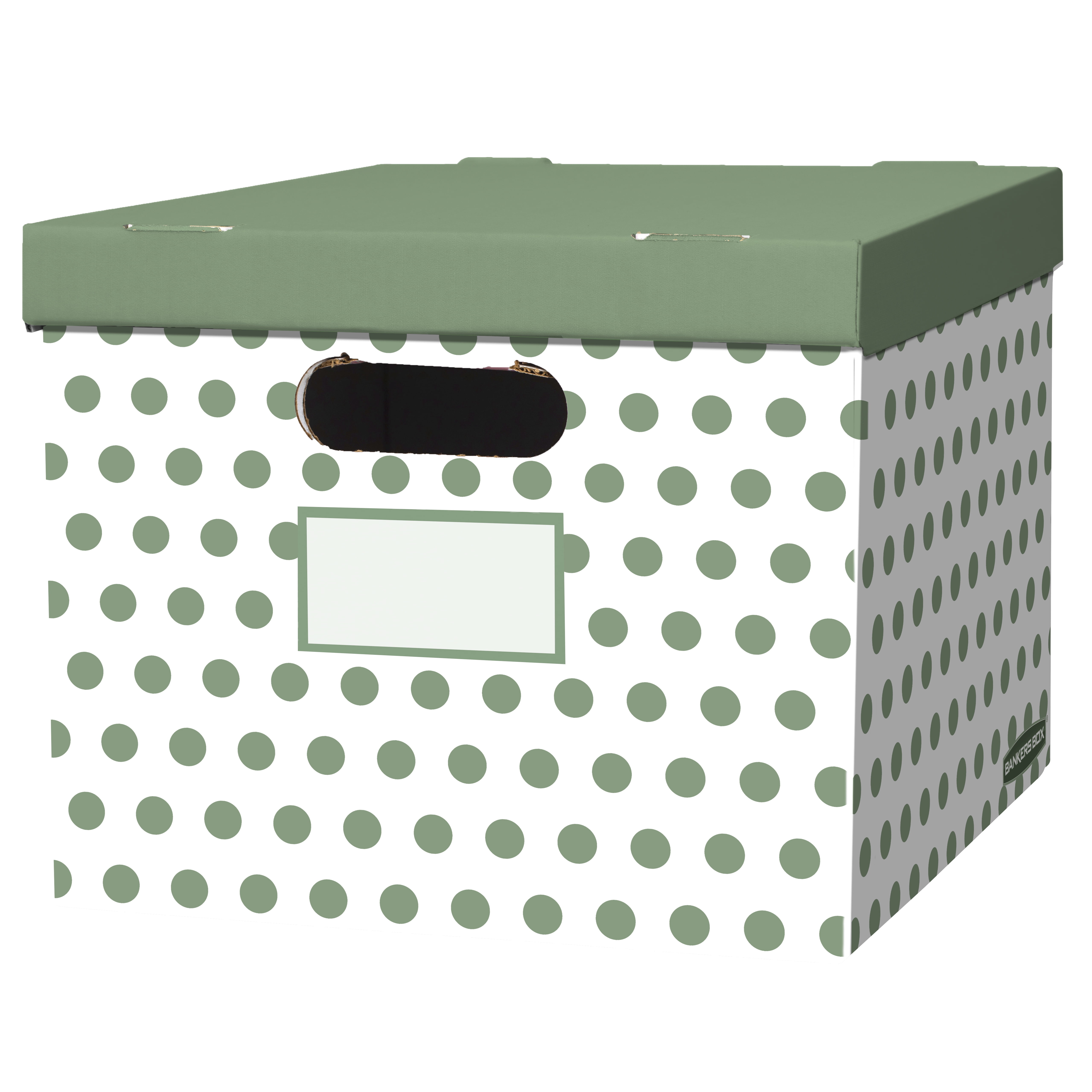 Boîte de rangement décorative Fellowes Bankers Box (lot de 2), carton ondulé