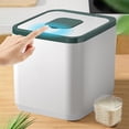 thumbnail image 1 of EGNMCR Gadgets de Cuisine, Protection contre les Marées Seau à Riz Scellé Boîte de Rangement Alimentaire pour la Maison Bocal de Rangement pour Riz Couvercle à Pression Conception Résistant aux Hautes Températures Peut Contenir 5 kg de Riz Seaux à Riz, 1 of 8