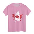 thumbnail image 4 of PMVFHDE Canada T-Shirt Imprimé Feuille d'Érable pour la Fête du, Manches Courtes, Col Rond, Été, Coupe Décontractée, Basique, 4 of 4