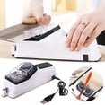 thumbnail image 1 of LSLJS Aiguiseur de Couteaux Aiguiseur de Couteaux pour la Maison Aiguiseur de Couteaux 5 Secondes pour Affûtage Polissage avec Couvercle de Protection Interface USB Aiguiseur de Couteaux, 1 of 9