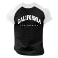 thumbnail image 1 of BOBOGOJP T-Shirts à Col Rond pour Hommes Coupe Ample Léger Manches Courtes T-Shirt Graphique (Noir,m), 1 of 4
