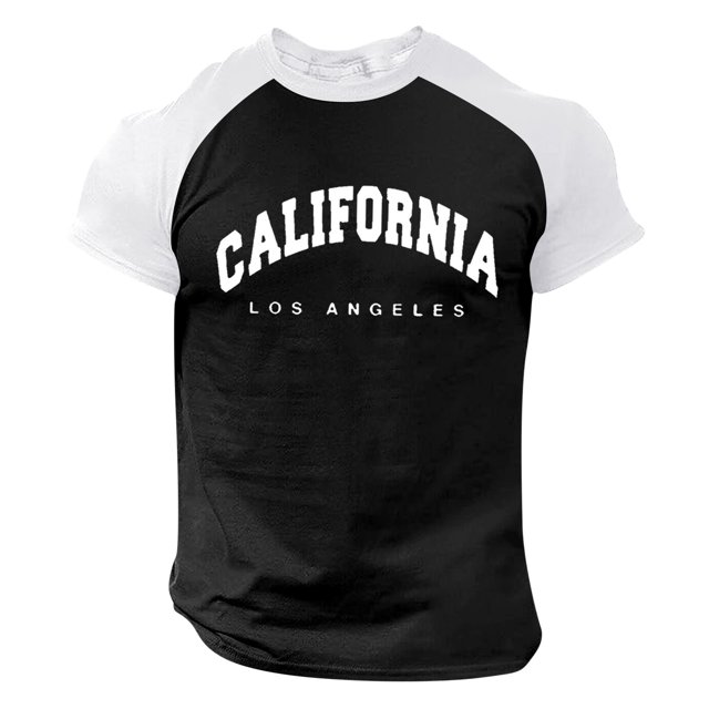 BOBOGOJP T-Shirts à Col Rond pour Hommes Coupe Ample Léger Manches Courtes T-Shirt Graphique (Noir,m)