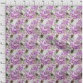 thumbnail image 4 of oneOone Velvet Fuschia Pink Fabric Florals Craft Projects Decor Fabric Printed By The Yard 58 Inch Wide, 4 of 4