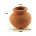 thumbnail image 3 of 2PCS Mini Flower Pots Clay Plant Pot for Wedding Decoration Craft, 3 of 9
