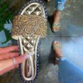 thumbnail image 1 of LSLJS Sandales Plates Mode Pantoufle à Strass Pantoufle d'Été de Plage, Pantoufles pour Femmes, 1 of 3