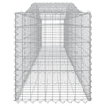 thumbnail image 3 of vidaXL Arched Gabion Baskets 3 pcs 400x50x60/80 cm Galvanised Iron, 3 of 4
