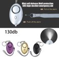 thumbnail image 3 of Security Alarm Mini Portable Self Defense 130dB Loud Sound SOS Emergency Alarm for Women, 3 of 11
