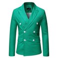 thumbnail image 3 of Mens Jacket Winter Mens Autumn And Winter Fashion Personality Solid Color Casual Suit Jacket, 3 of 4